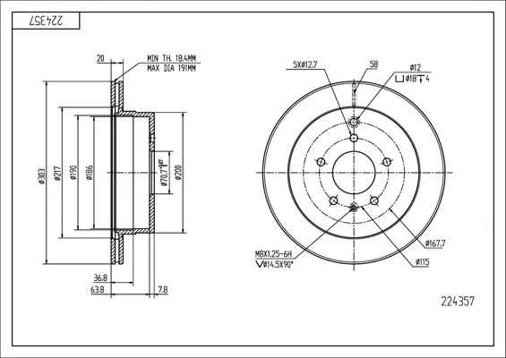Brz.kotouč /z/ opel antara 06-
