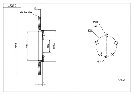 Brz.kotouč /z/ citroen c8 2.0-3.0 02-