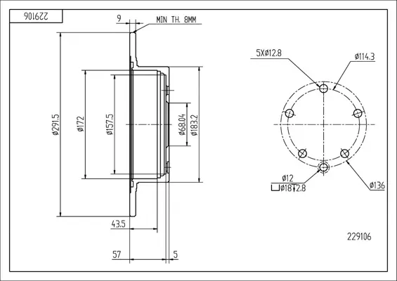 Brz.kotouč /z/ nissan qashqai 1.5dci 07-