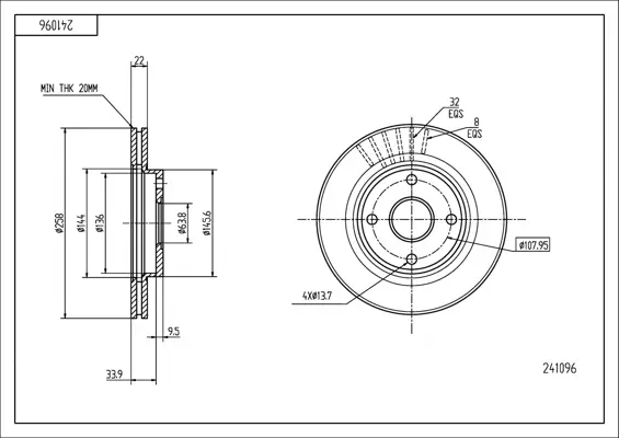 Brz.kotouč /p/focus 98- /lak/kpl