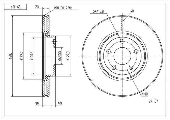 Brz.kotouč /p/focus cmax 2.0 03-/lak/kpl