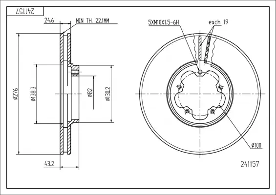 Brz.kotouč /p/transit 2.0 00- /lak/kpl