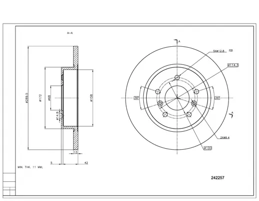 Brz.kotouč /z/ qashqai 1.5dci 13-
