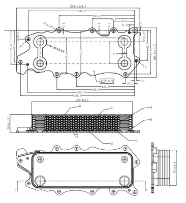 Chladič oleje db w204 07-
