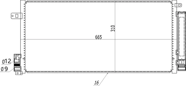 Chladič klimatiz.punto 1.3 05-