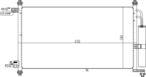 Chladič klimatiz.nissan juke 10-