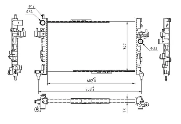 Chladič corsa c 1.3cdti,1.7cdti 03-