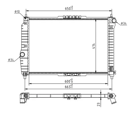 Chladič aveo 1.4 16v 03-