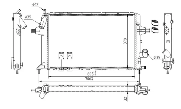 Chladič astra g 1.7td 00-