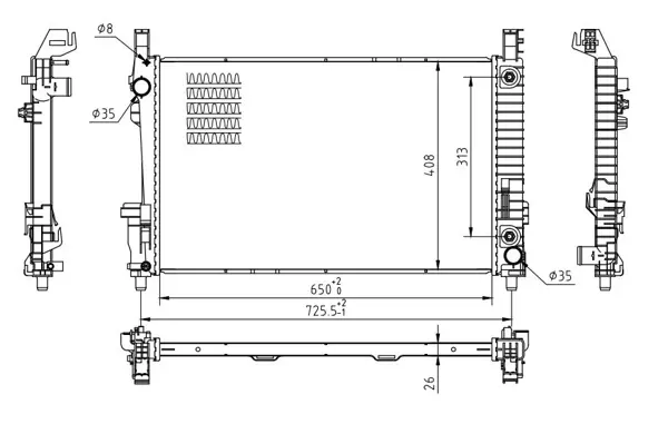 Chladič db 169 a160cdi 04-