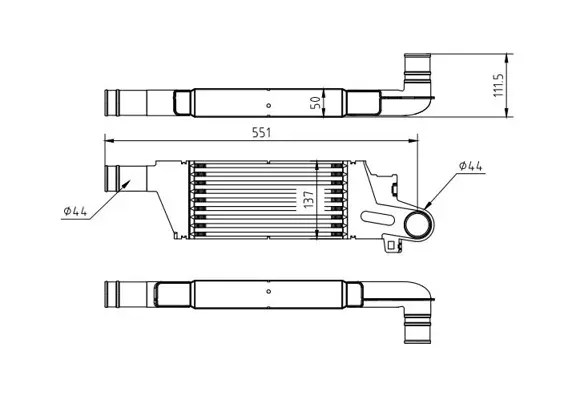 Chladič vzduchu corsa c 1.7dti 00-