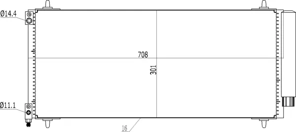 Chladič citroen c5 2.2hdi 04-