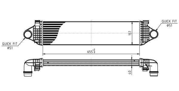 Chladič vzduchu volvo s60 10-