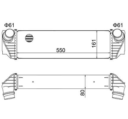 Chladič vzduchu bmw 5 f10-f11-f18 10