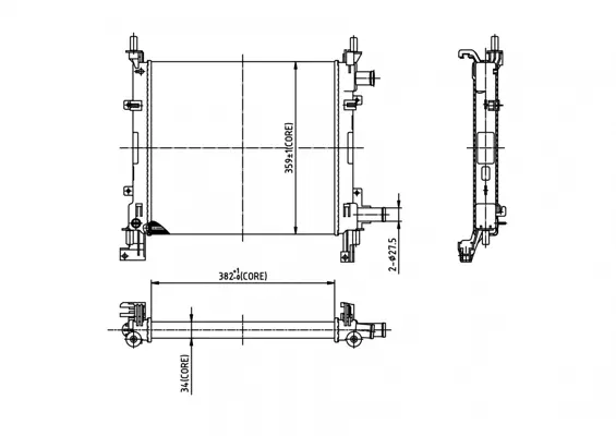 Chladič ford ka 1.3 96-
