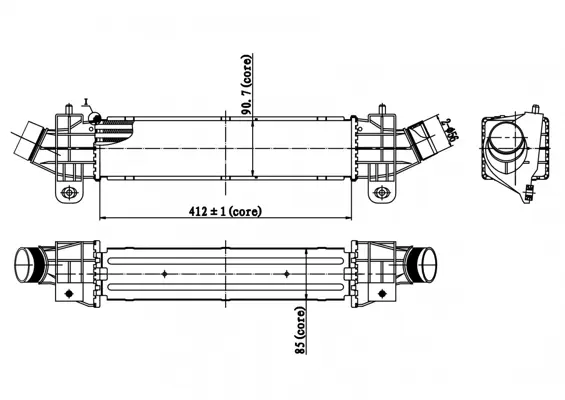 Chladič vzduchu mondeo 2.0tdci 00-