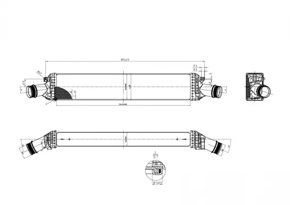 Chladič vzduchu audi a4 3.0tdi 07-