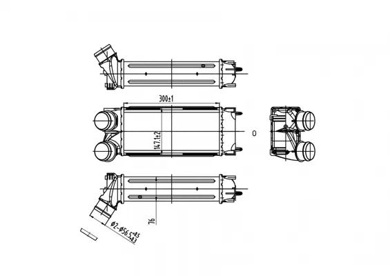 Chladič c4 1.6i 16v turbo 04-