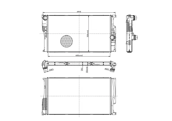 Chladič bmw f20-f21 11-