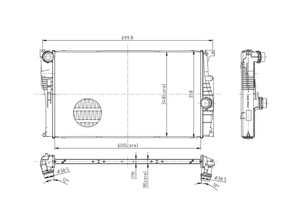 Chladič bmw 1 f20-f21 11-