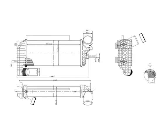 Chladič vzduchu ford c-max 10-