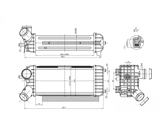 Chladič vzduchu ford c-max 11-