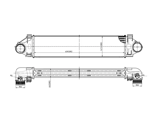 Chladič vzduchu volvo s60 10-