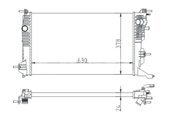 Chladič megane ii 1.5dci 09-