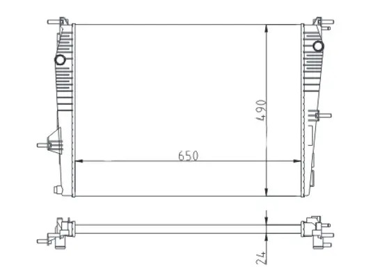 Chladič megane iii 1.6 16v 08-