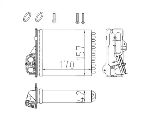 Chladič topení logan 1.5dci 07-