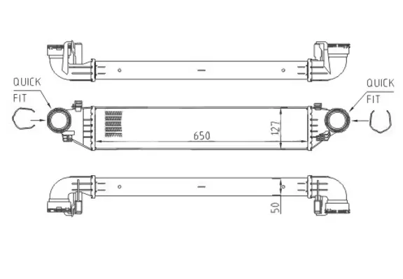 Chladič vzduchu db w202 c270cdi 00-