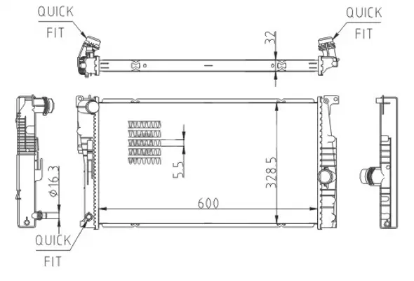 Chladič bmw 1 f20-f21 11-