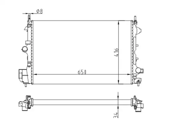 Chladič vectra c 1.9cdti 02-