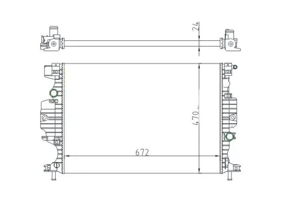 Chladič mondeo 1.5-2.0tdci 14-