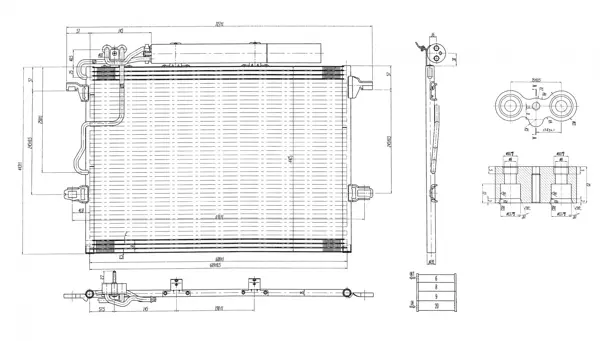 Chladič klimatiz.db 211 e200 02-