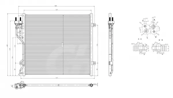 Chladič klimatiz.jeep liberty 2.4 02-