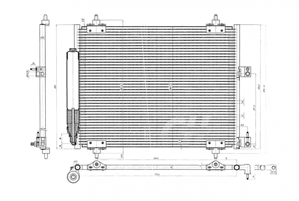 Chladič klimatiz.citroen c8 2.0 02-