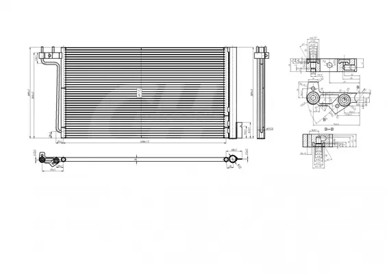Chladič do klimat.ford focus iii 11-