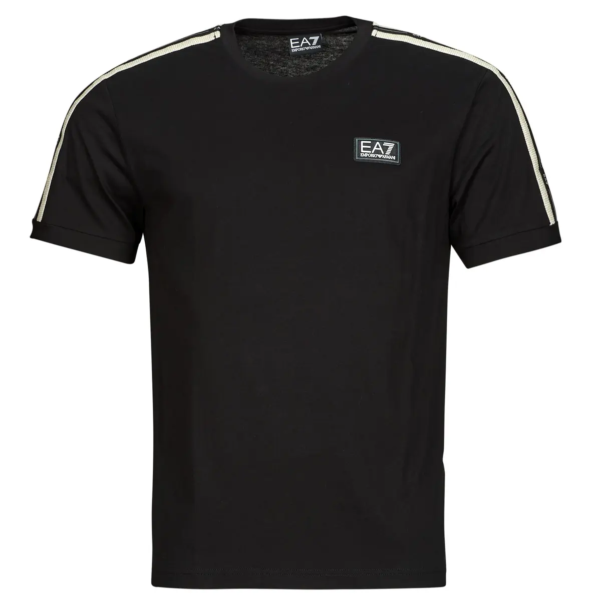 Emporio Armani EA7  TRAIN LOGO SERIES M TAPE TEE SS CO - TRAIN LOGO SERIES M TAPE TE  Černá