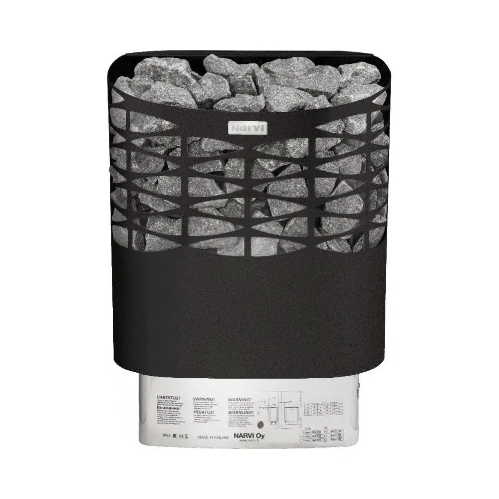 Narvi saunová kamna elektrická NSE 600 Black black