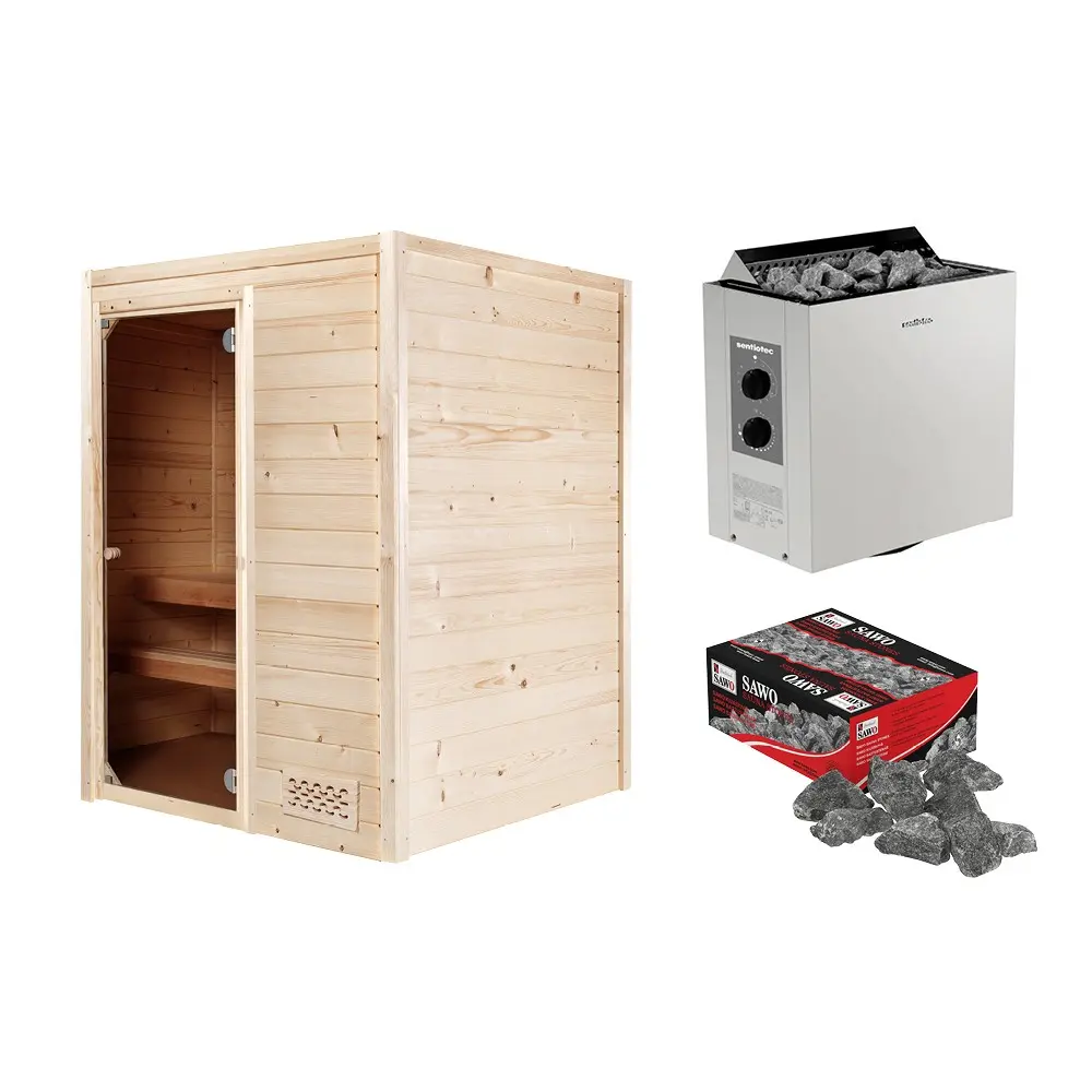 Hanscraft balíček finská sauna + kamna + kameny TAMPERE HS1
