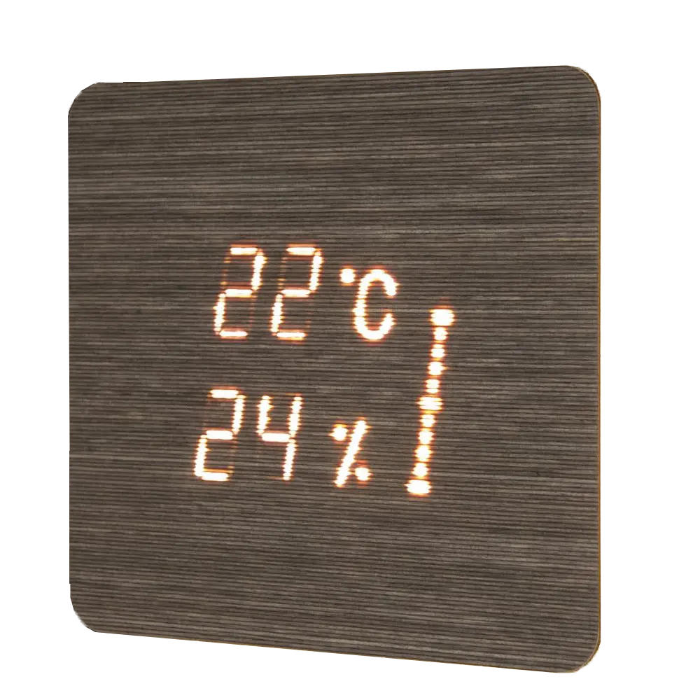 Termohygrometr s osvětlením Cariitti Aspectu SQ Helmlock