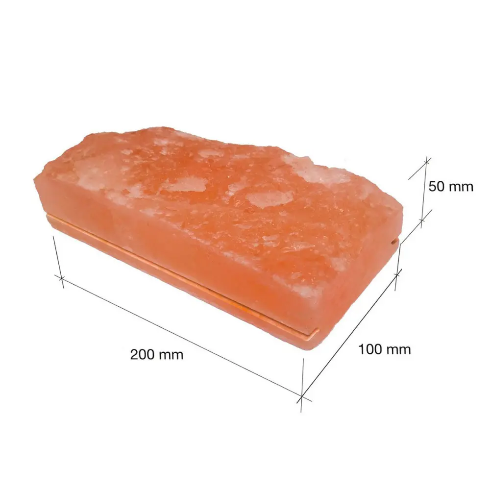 Himalájská sůl cihla přírodní 200x100x50 s drážkami