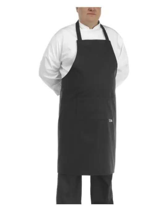 EGOCHEF Kuchařská zástěra ke krku EGOchef BIG BOY - černá - velikost od 5XL - 7XL