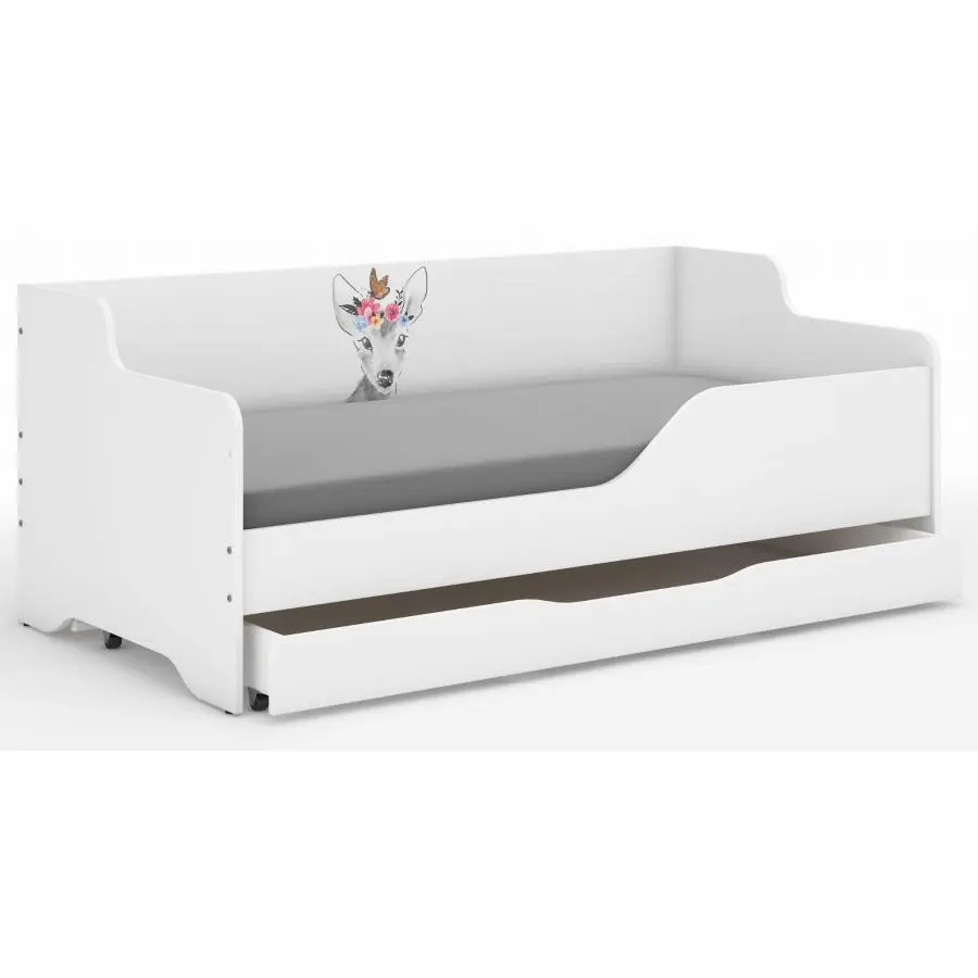 Dětská postel LILU - 160x80 SRNA S MOTÝLEM