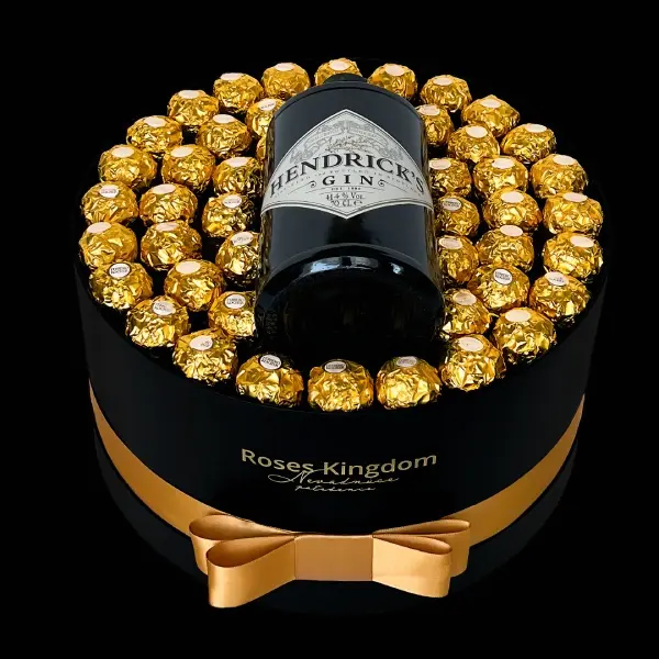 Dárkový box pro muže Deluxe Ferrero Rocher Hendrick's Gin