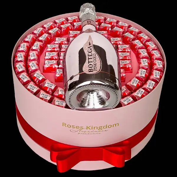Dárkový box pro ženy Deluxe - nealko Mon Cheri Bottega Premium alko