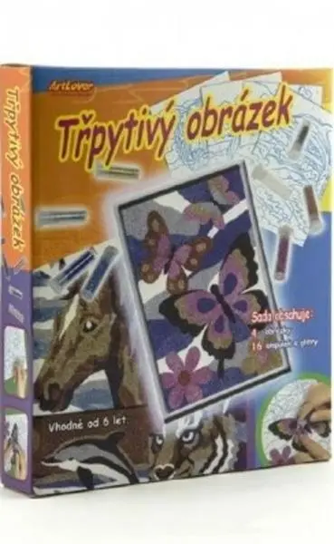 ARTLOVER Třpytivé obrázky - sada 4ks