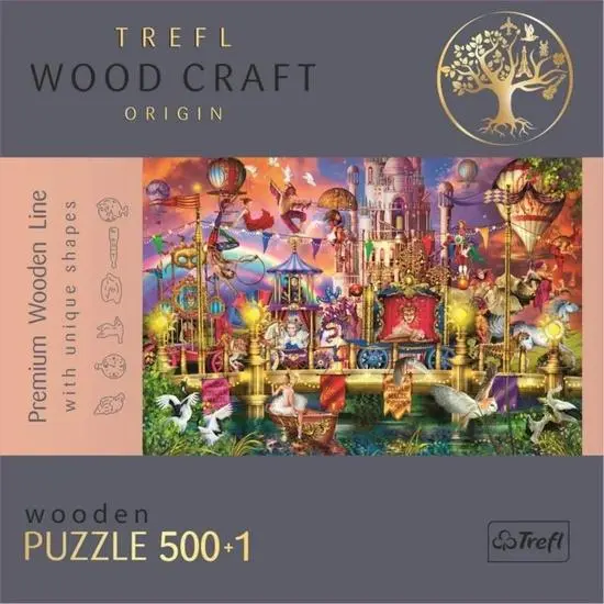 Trefl Wood Craft Origin Puzzle Kouzelný svět 501 dílků - Tolo