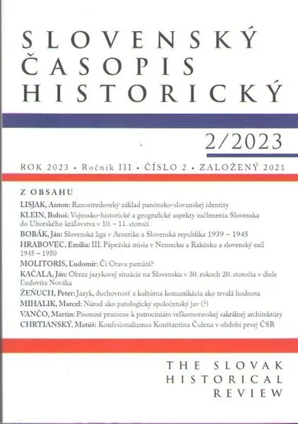 Slovenský časopis historický 2/2023